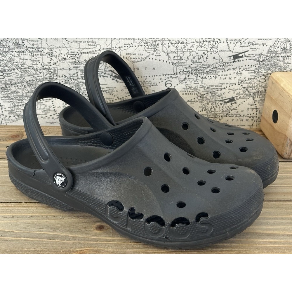 CROCS Baya Shoes Clogs Men's 9 Women's 11 Black